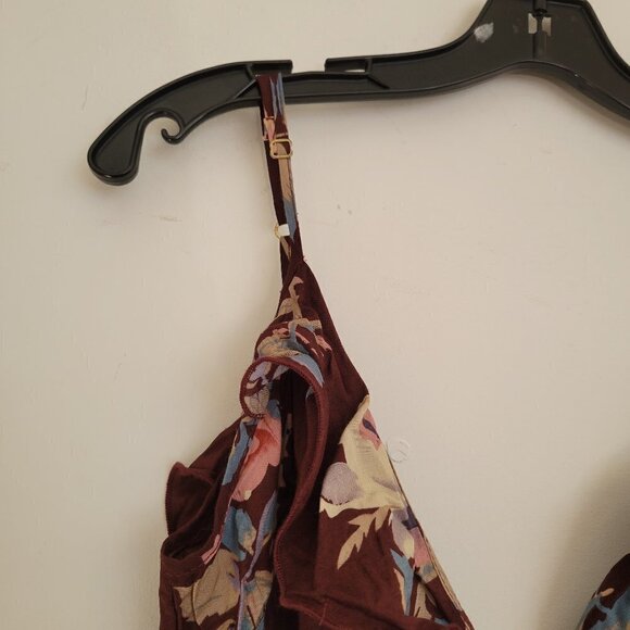 NEW Show Me Your MuMu Floral Ruffle V Neck Sleeveless Jumpsuit Pants Size Small - Picture 7 of 14